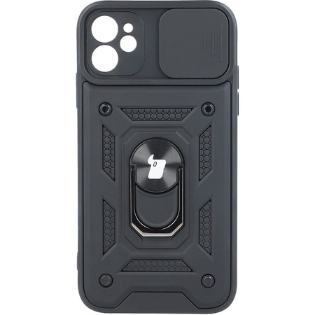 Etui + 2x szkło Bizon Case Camshield Pack do Apple iPhone 11, czarne