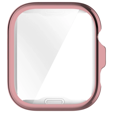 Etui z osłoną ekranu Bizon Case Watch Felipe do Huawei Watch Fit 4 Pro, różowe