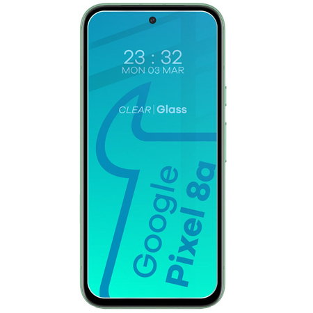 3x Szkło + szybka na aparat BIZON Clear 2 Pack do Google Pixel 8a