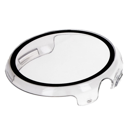 Etui ze szkłem do zegarka Bizon Case+Glass Watch do Google Pixel Watch 3 45mm, przeźroczyste