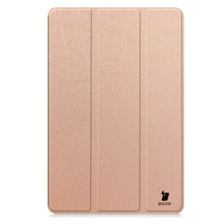 Etui z klapką Bizon Case Tab Croc do OnePlus Pad Lite / Oppo Pad SE, różowozłote