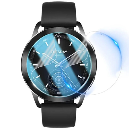 Folia hydrożelowa na ekran Bizon Glass Watch Hydrogel Duo do Xiaomi Watch S3 47 mm, 2 sztuki