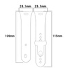 Pasek Bizon Strap Watch Nessy do Xiaomi Redmi Watch 3, biały