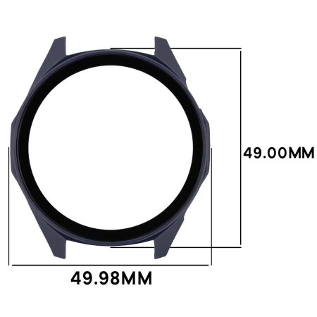 Etui ze szkłem do zegarka Bizon Case+Glass Watch do Huawei Watch GT6 46 mm, niebieskie