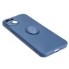 Etui Bizon Case Silicone Ring Sq do iPhone 15 Plus, granatowe