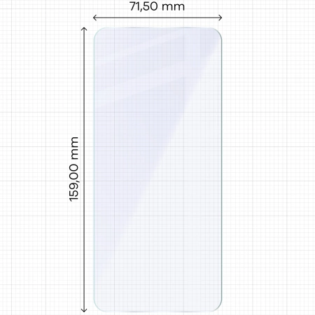 Elastyczne szkło hybrydowe Bizon Glass Mule do Realme P3 Lite