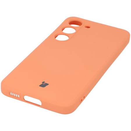 Etui Bizon Case Silicone Sq do Samsung Galaxy S23, pomarańczowe