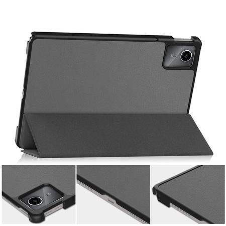 Etui Bizon Case Tab Croc do Lenovo Tab M11, szare