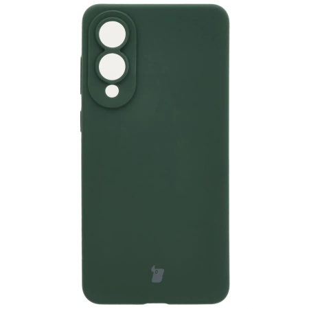 Silikonowe etui Bizon Soft Case do Galaxy S25 Edge, ciemnozielone