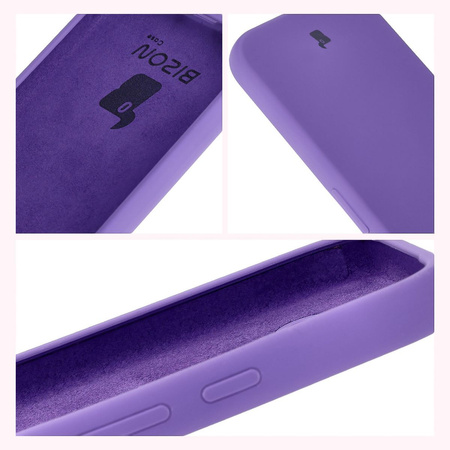 Silikonowe etui Bizon Soft Case do Google Pixel 9a, fioletowe
