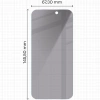 Prywatyzujące szkło hartowane Bizon Glass Clear Shadow do iPhone 17 Pro / 17 / 16 Pro, przyciemniane
