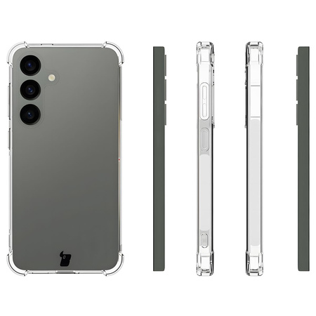 Elastyczne etui Bizon Case Salpa do Galaxy S24, przezroczyste