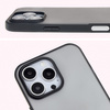 Etui Bizon Case Angelo do iPhone 16 Pro, półprzezroczyste z czarną ramką