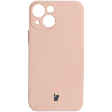 Etui Bizon Case Silicone do iPhone 13 Mini, jasnoróżowe