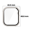 Etui ze szkłem do zegarka Bizon Case+Glass Watch do Apple Watch 11 / 10 (46mm), szampańskie