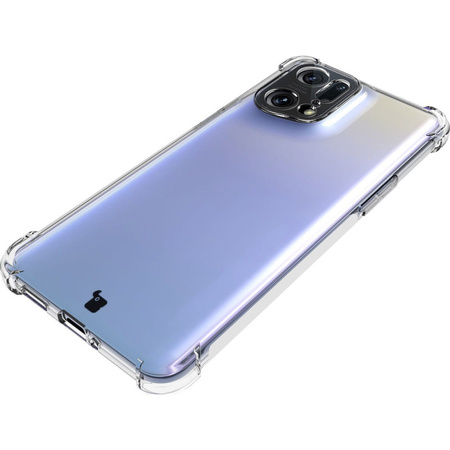 Etui + 2x szkło Bizon Case Clear Pack do Oppo Find X5 Pro, przezroczyste