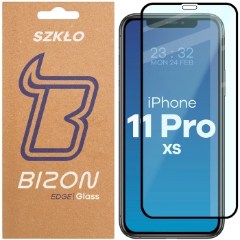 Szkło hartowane Bizon Glass Edge do iPhone 11 Pro / Xs, czarne