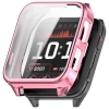 Etui z osłoną ekranu Bizon Case Watch Felipe do Garmin Venu X1, różowe