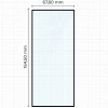 Szkło hartowane Bizon Glass Edge Duo do Galaxy Z Fold7, czarna ramka, 2 sztuki