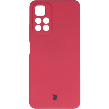 Etui Bizon Case Silicone do Poco M4 Pro 5G / Redmi Note 11S 5G, ciemny róż