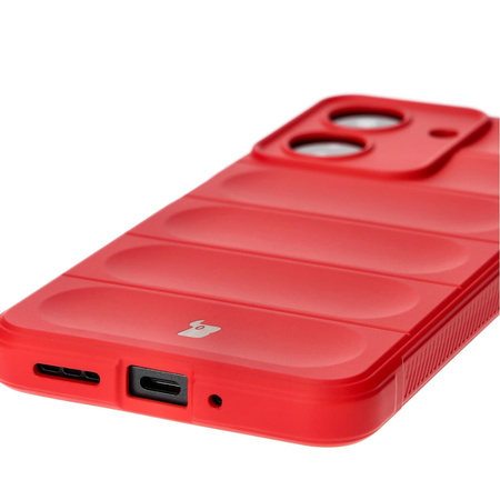 Pancerne etui Bizon Case Tur do Xiaomi Redmi 13C / Xiaomi Pocophone C65, czerwone