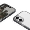Etui Bizon Case Halo do iPhone 16, przydymione-czarne