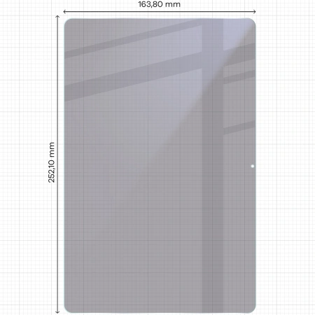 Prywatyzujące szkło hybrydowe Bizon Glass Tab Mule Shadow do Galaxy Tab A11 Plus, matowe