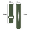 Pasek silikonowy do smartwatcha, Bizon Strap Watch Silicone Pro H, Quick Release 22 mm, ciemnozielony