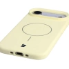 Silikonowe etui z pierścieniem magnetycznym Bizon Soft Case Magnetic do iPhone Air, jasnożółte
