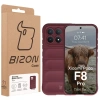 Pancerne etui Bizon Case Tur do Xiaomi POCO F8 Pro, burgundowe