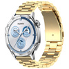 Pasek ze stali nierdzewnej do smartwatcha, Bizon Strap Watch Aura, Quick Release 22 mm, złoty