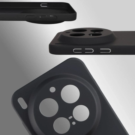 Etui Bizon Case Łupka do Vivo X300 Pro, czarne