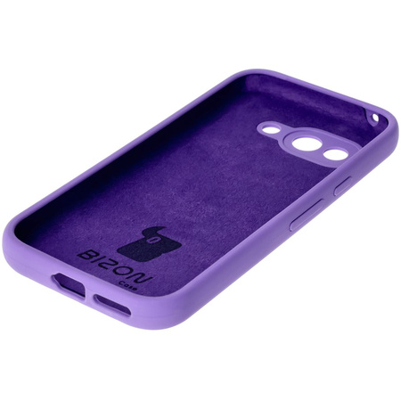 Silikonowe etui Bizon Soft Case do Google Pixel 9a, fioletowe