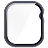 Etui ze szkłem do zegarka Bizon Case+Glass Watch do Apple Watch 11 / 10 (46mm), ciemnoniebieskie