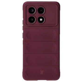 Pancerne etui Bizon Case Tur do Xiaomi Poco X6 Pro, burgundowe