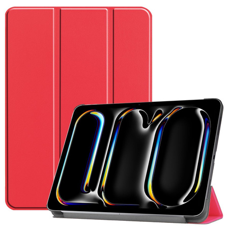 Etui Bizon Case Tab Croc do iPad Pro 11" 2025 / 2024, czerwone