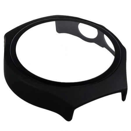 Etui ze szkłem do zegarka Bizon Case+Glass Watch do Huawei Watch 5 42 mm, matowe czarne