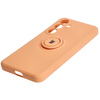 Etui Bizon Case Silicone Ring Sq do Galaxy S24, pomarańczowe