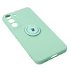 Etui Bizon Case Silicone Ring do Galaxy S22, turkusowe