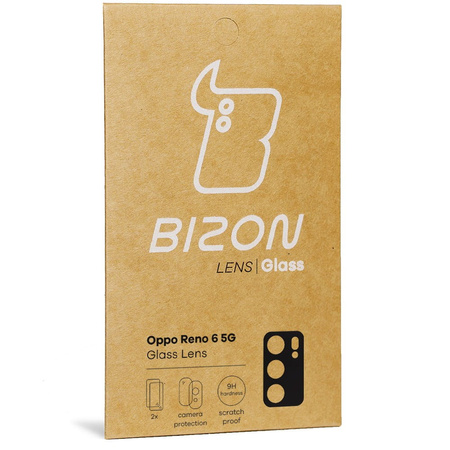 Szkło na aparat Bizon Glass Lens dla Oppo Reno 6 5G, 2 sztuki