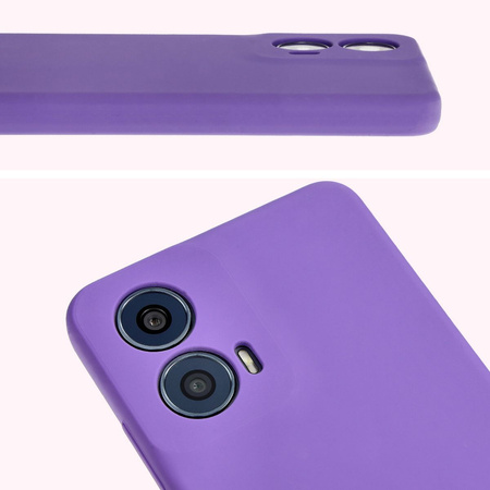 Silikonowe etui Bizon Soft Case do Motorola Moto G24 / G24 Power, fioletowe