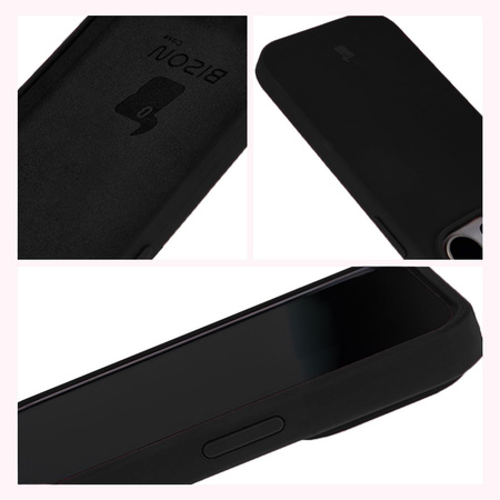 Etui silikonowe do iPhone 14 Pro Bizon Soft Case, czarne