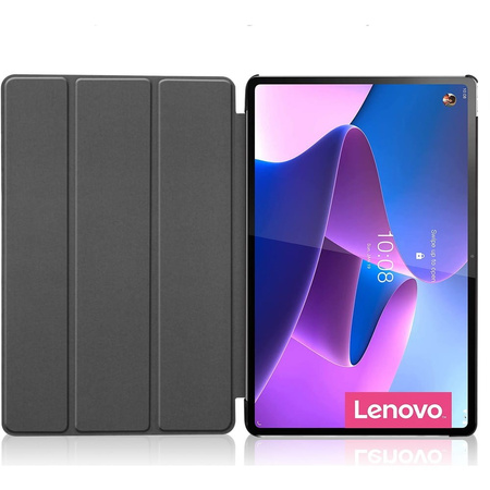 Etui Bizon Case Tab Croc do Lenovo Tab P12 Pro, granatowe