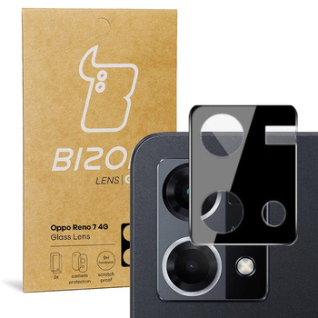 Szkło na aparat Bizon Glass Silk Lens dla Oppo Reno 7 4G, 2 sztuki
