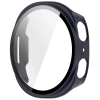 Etui ze szkłem do zegarka Bizon Case+Glass Watch do Samsung Galaxy Watch 8 44 mm, niebieskie