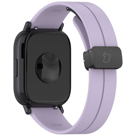 Silikonowy pasek Bizon Strap Watch Silicone L do Quick Release 22 mm, lawendowy