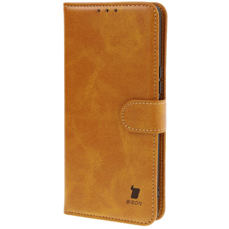 Etui z klapką Bizon Case Pocket do Honor Magic7 Lite, brązowe