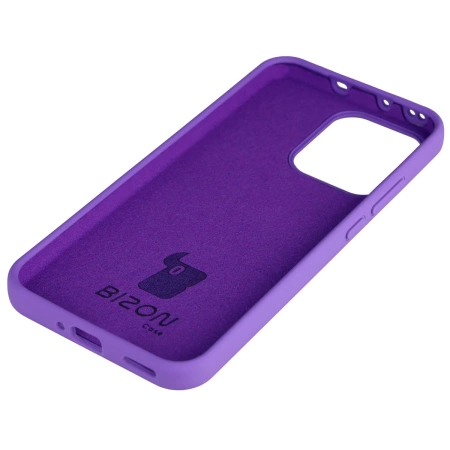 Silikonowe etui Bizon Soft Case do Oppo Reno 14, fioletowe