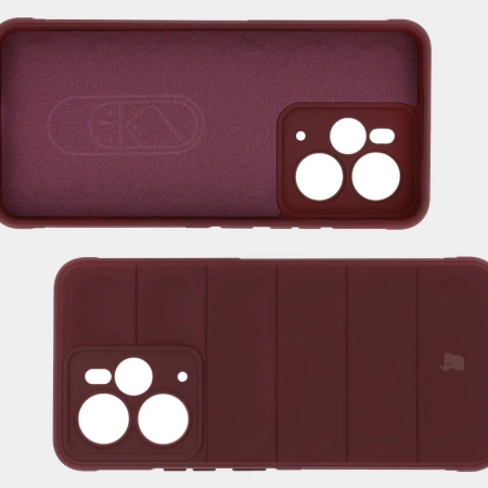 Pancerne etui Bizon Case Tur do Realme 14 5G, burgundowe