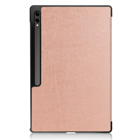 Etui Bizon Case Tab Croc do Galaxy Tab S10 Ultra / S9 Ultra, różowozłote